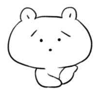 Polar Bear KAOMOJI Sticker sticker #12367266