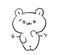 Polar Bear KAOMOJI Sticker sticker #12367267