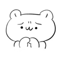 Polar Bear KAOMOJI Sticker sticker #12367272
