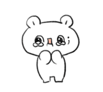 Polar Bear KAOMOJI Sticker sticker #12367273