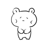 Polar Bear KAOMOJI Sticker sticker #12367274