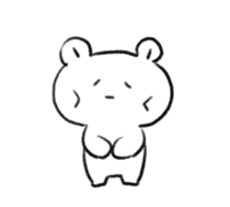 Polar Bear KAOMOJI Sticker sticker #12367274