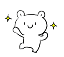 Polar Bear KAOMOJI Sticker sticker #12367275