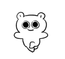 Polar Bear KAOMOJI Sticker sticker #12367279