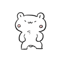Polar Bear KAOMOJI Sticker sticker #12367280