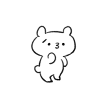 Polar Bear KAOMOJI Sticker sticker #12367299