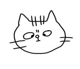 white cat and white dog sticker #12367309