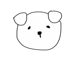 white cat and white dog sticker #12367310