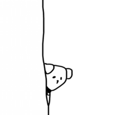 white cat and white dog sticker #12367316