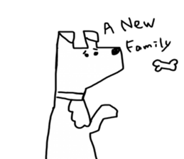 white cat and white dog sticker #12367321