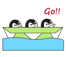 Penguins & Origami (paper folding) sticker #12367506