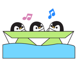 Penguins & Origami (paper folding) sticker #12367507
