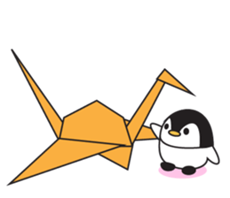 Penguins & Origami (paper folding) sticker #12367518