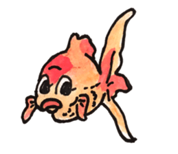KINGYO Goldfishes sticker #12368168