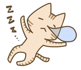 Cute cats English version sticker #12368345