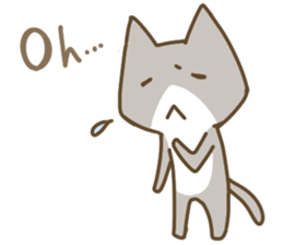 Cute cats English version sticker #12368346