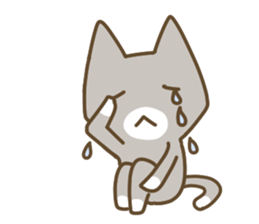 Cute cats English version sticker #12368348