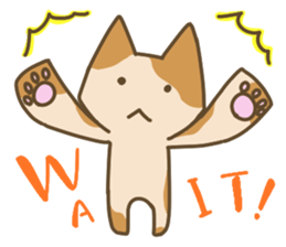 Cute cats English version sticker #12368349