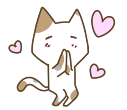 Cute cats English version sticker #12368350