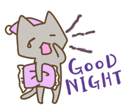 Cute cats English version sticker #12368354