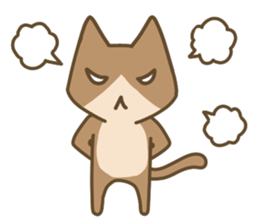 Cute cats English version sticker #12368355
