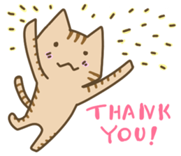 Cute cats English version sticker #12368360