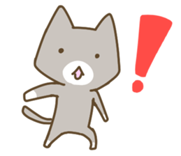Cute cats English version sticker #12368363
