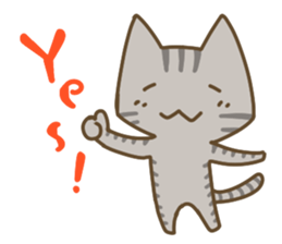 Cute cats English version sticker #12368366