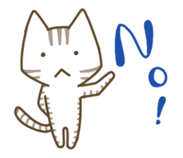 Cute cats English version sticker #12368367