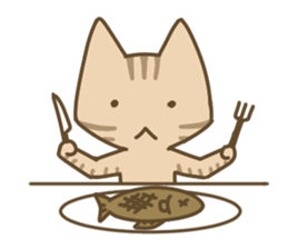 Cute cats English version sticker #12368369