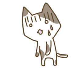 Cute cats English version sticker #12368372