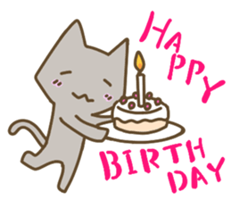 Cute cats English version sticker #12368373