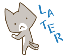 Cute cats English version sticker #12368377