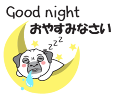 Wise Guy Pug sticker #12368391