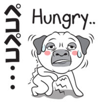 Wise Guy Pug sticker #12368396