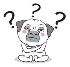 Wise Guy Pug sticker #12368400