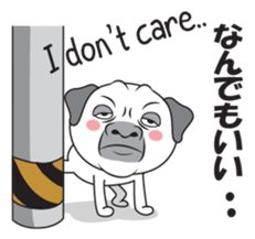 Wise Guy Pug sticker #12368401