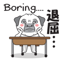 Wise Guy Pug sticker #12368418