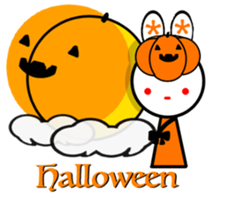 Animal stuffed toy.Halloween sticker #12368702