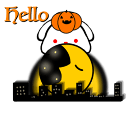 Animal stuffed toy.Halloween sticker #12368704