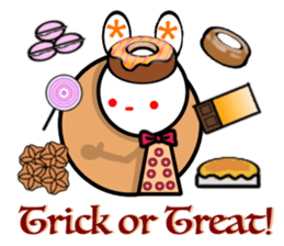 Animal stuffed toy.Halloween sticker #12368706