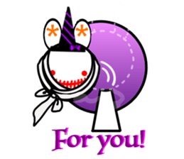 Animal stuffed toy.Halloween sticker #12368711