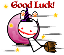 Animal stuffed toy.Halloween sticker #12368713