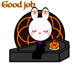 Animal stuffed toy.Halloween sticker #12368717