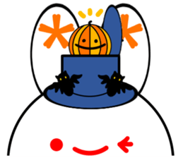 Animal stuffed toy.Halloween sticker #12368732