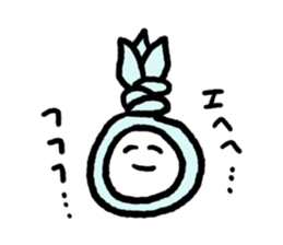 Rice balls made with 3 hours sticker #12369428