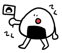 Rice balls made with 3 hours sticker #12369434