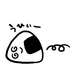 Rice balls made with 3 hours sticker #12369444