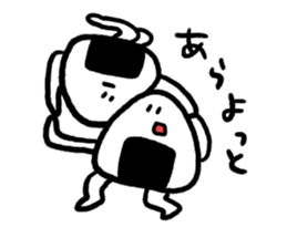 Rice balls made with 3 hours sticker #12369446