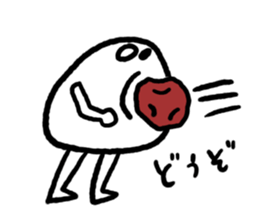 Rice balls made with 3 hours sticker #12369447